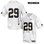 Notre Dame Fighting Irish Women's Matt Salerno #29 White Under Armour No Name Authentic Stitched College NCAA Football Jersey OTA0799XY